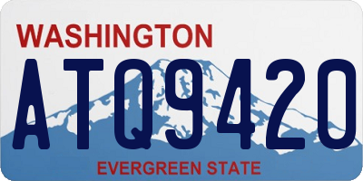 WA license plate ATQ9420