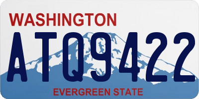 WA license plate ATQ9422