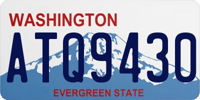 WA license plate ATQ9430