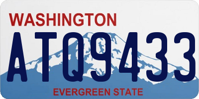WA license plate ATQ9433