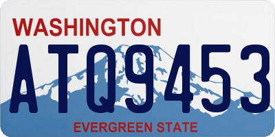WA license plate ATQ9453