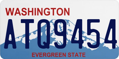WA license plate ATQ9454