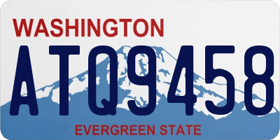 WA license plate ATQ9458