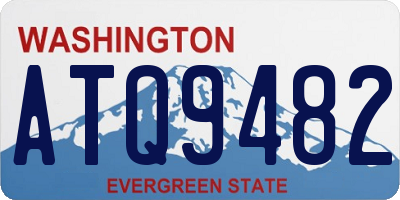 WA license plate ATQ9482