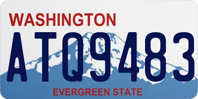 WA license plate ATQ9483