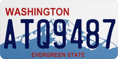 WA license plate ATQ9487