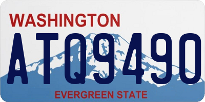 WA license plate ATQ9490