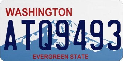 WA license plate ATQ9493