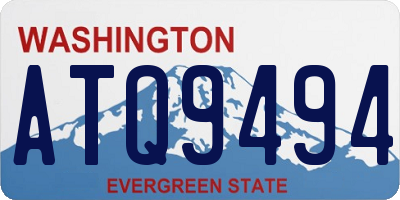 WA license plate ATQ9494