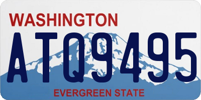 WA license plate ATQ9495