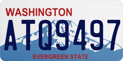 WA license plate ATQ9497
