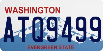 WA license plate ATQ9499