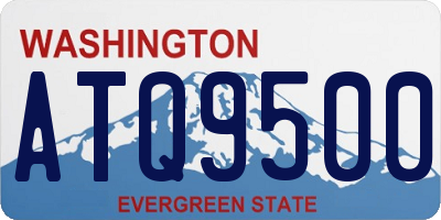 WA license plate ATQ9500
