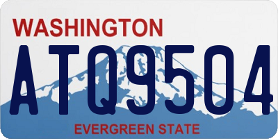 WA license plate ATQ9504