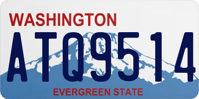 WA license plate ATQ9514