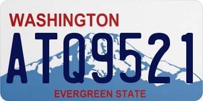 WA license plate ATQ9521