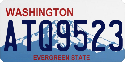 WA license plate ATQ9523
