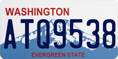 WA license plate ATQ9538