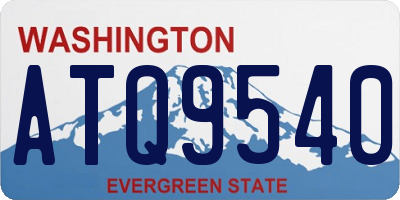 WA license plate ATQ9540