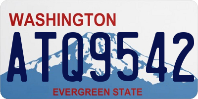 WA license plate ATQ9542