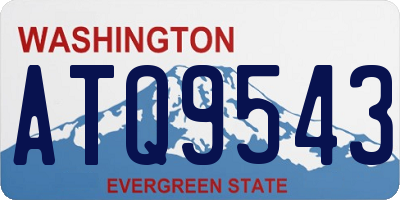WA license plate ATQ9543