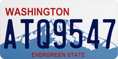 WA license plate ATQ9547