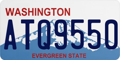 WA license plate ATQ9550