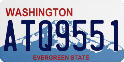 WA license plate ATQ9551
