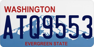 WA license plate ATQ9553