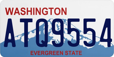 WA license plate ATQ9554