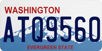 WA license plate ATQ9560