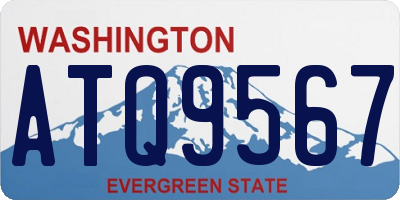 WA license plate ATQ9567