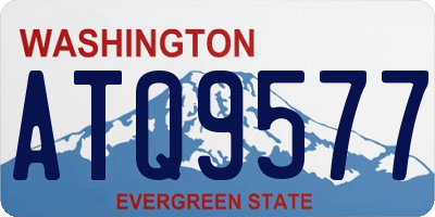 WA license plate ATQ9577