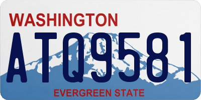 WA license plate ATQ9581