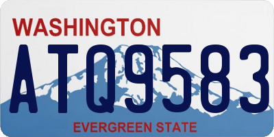 WA license plate ATQ9583