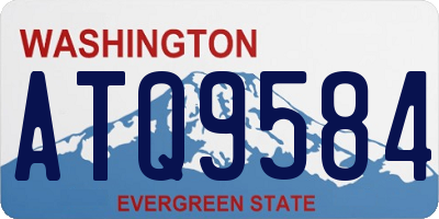 WA license plate ATQ9584