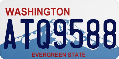 WA license plate ATQ9588