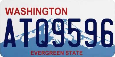WA license plate ATQ9596