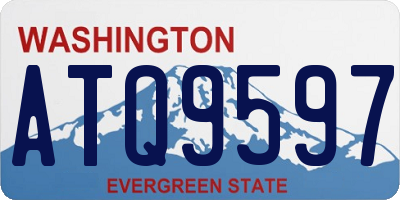 WA license plate ATQ9597