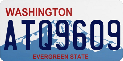 WA license plate ATQ9609