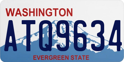 WA license plate ATQ9634