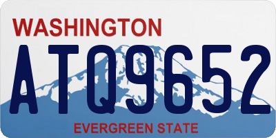 WA license plate ATQ9652
