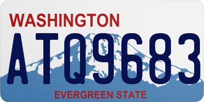 WA license plate ATQ9683