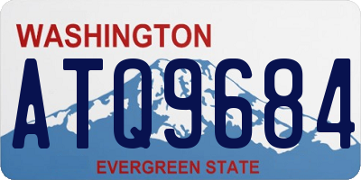 WA license plate ATQ9684