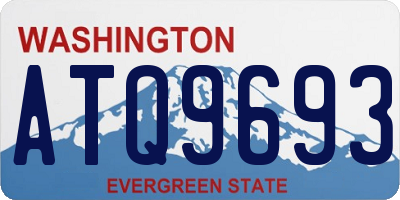 WA license plate ATQ9693