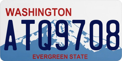 WA license plate ATQ9708