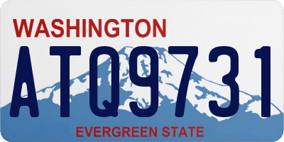 WA license plate ATQ9731