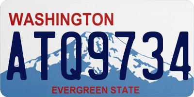 WA license plate ATQ9734