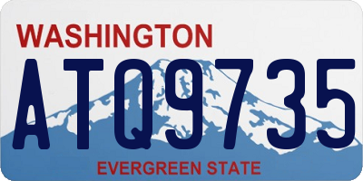 WA license plate ATQ9735