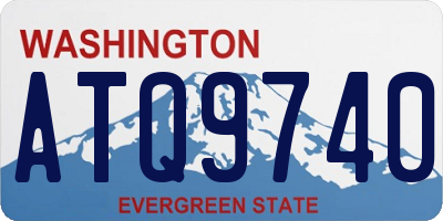 WA license plate ATQ9740